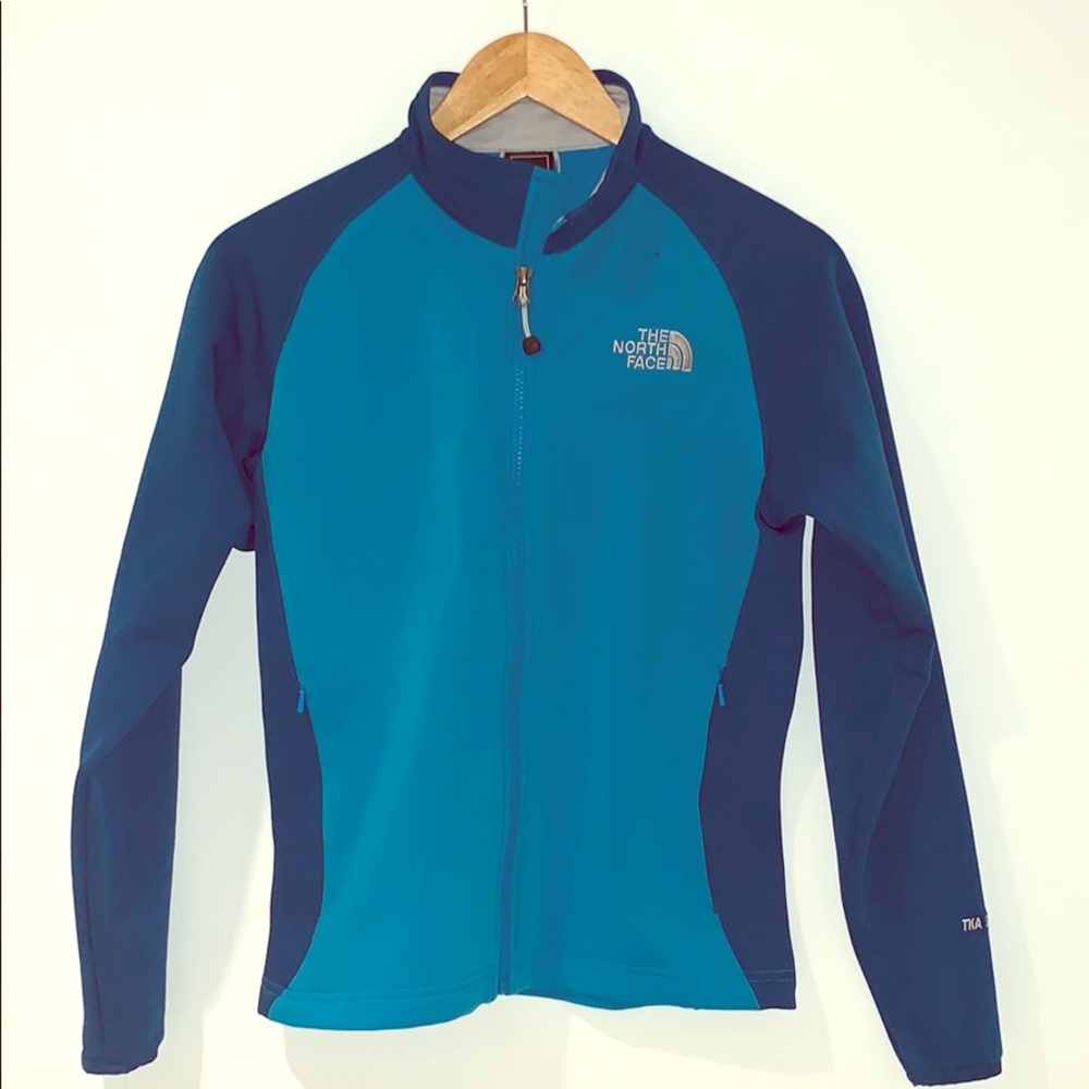 North face teal jacket